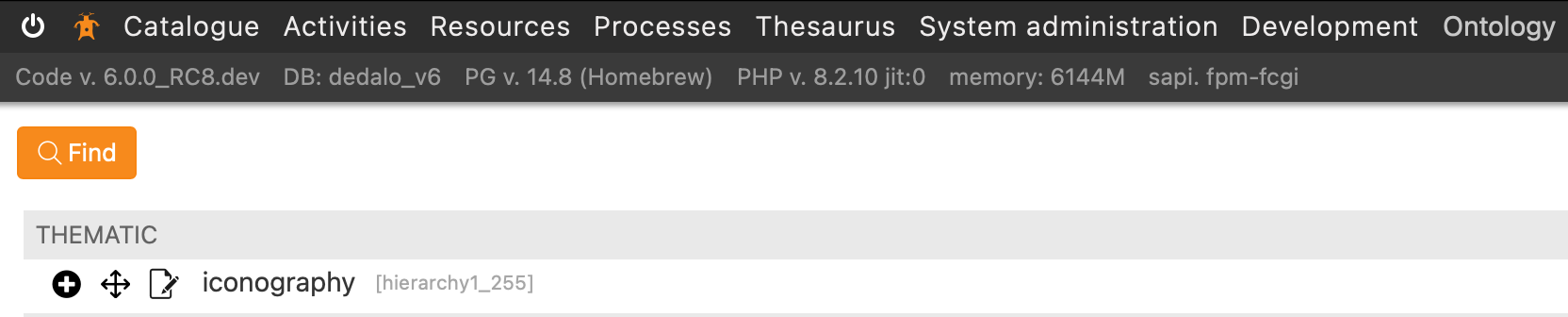 Check the new hierarchy into thesaurus view