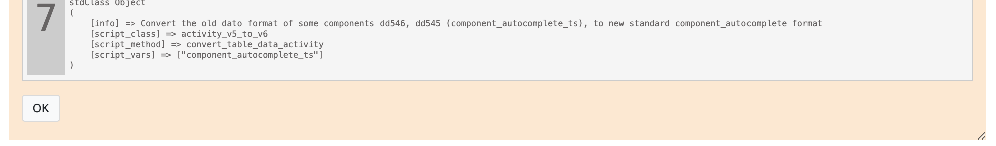 Ok button in bottom script