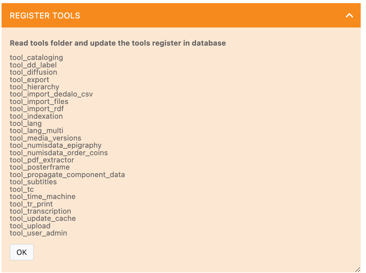 Tool register