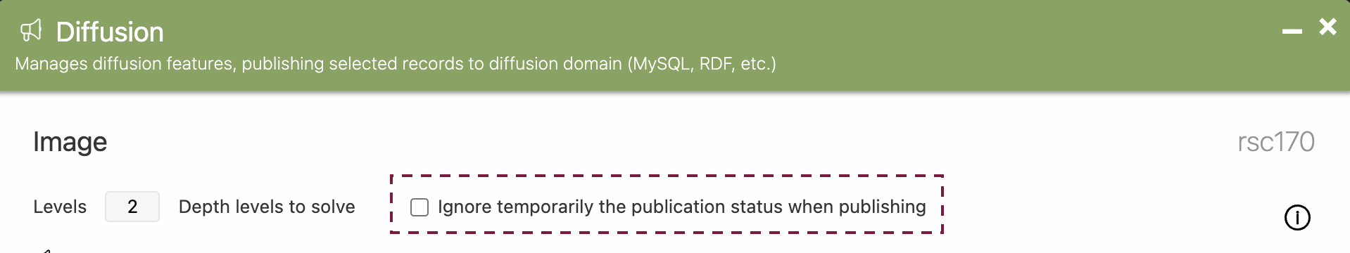 Ignore publication status
