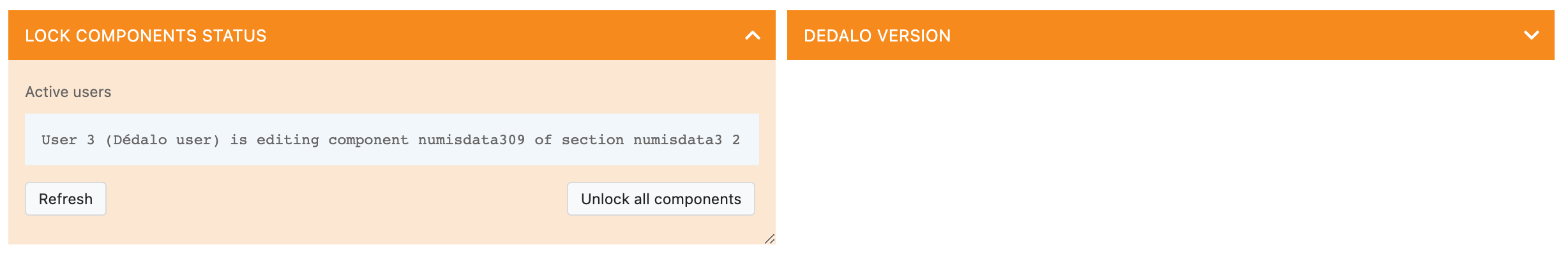 show active user edition