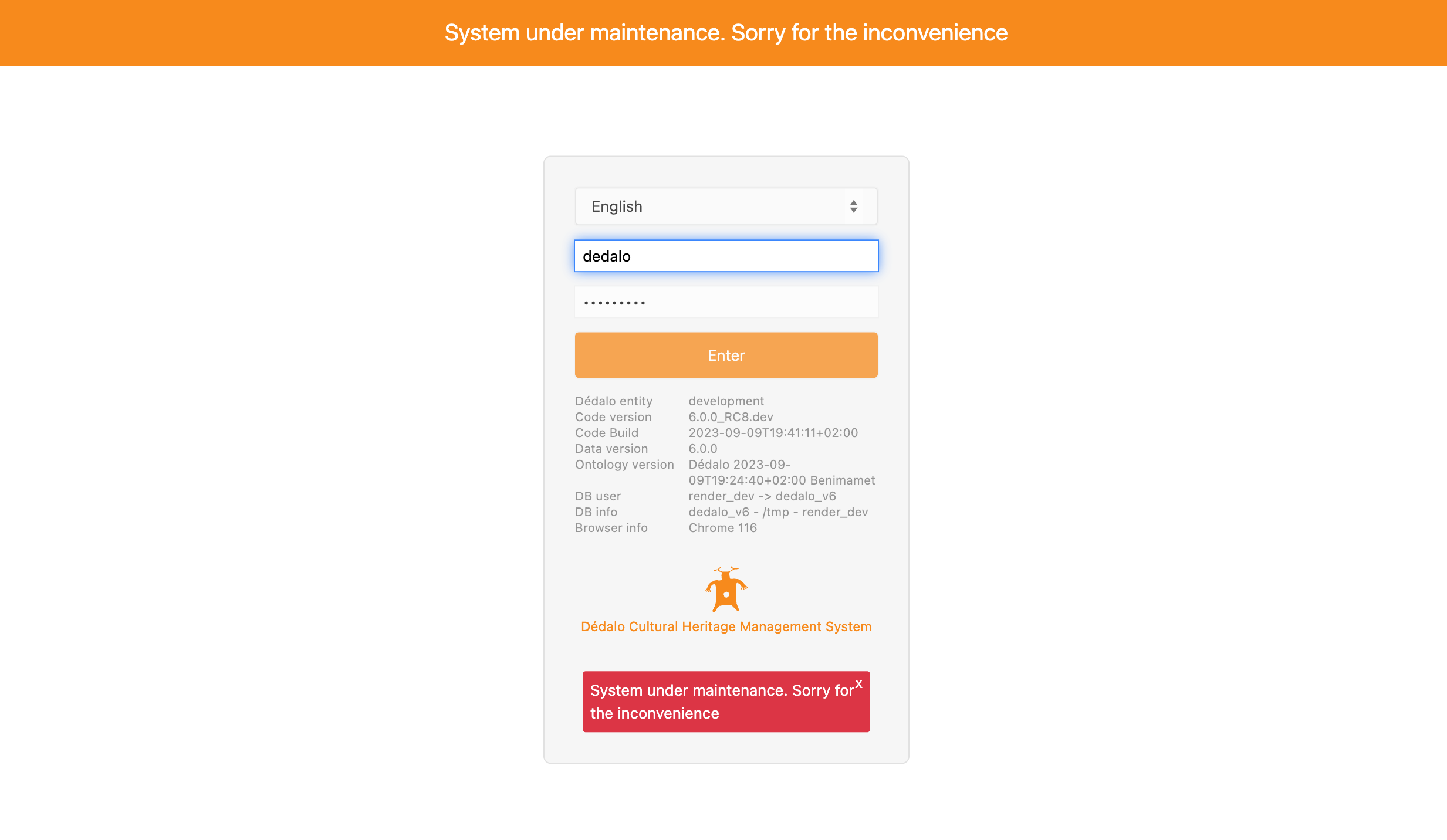 User login is not allowed
